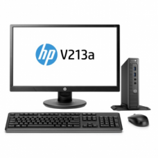 Комплект компьютер с монитором HP Bundles 260 G2 DM/ Core i3-6100U/ 4GB/ 500GB/ WiFi/ BT/ DOS + Монитор HP V213a + bracket (X9D52ES#ACB)